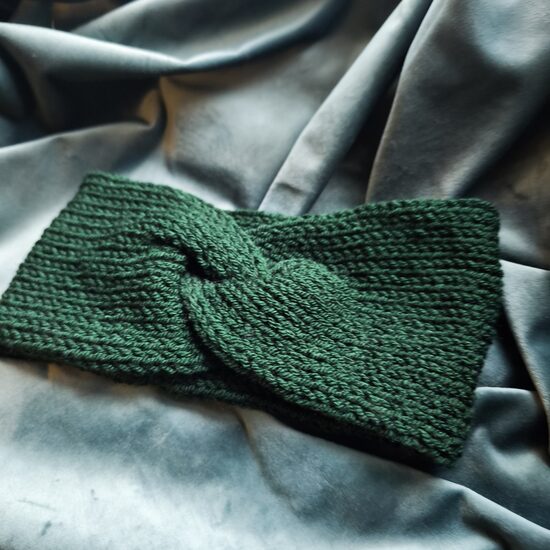Ausainis Headband tumši zaļš